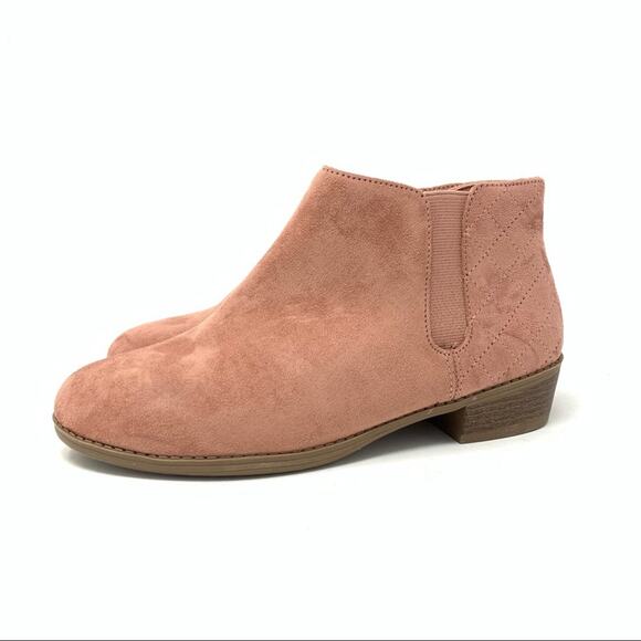 Cat &J ack Aleah Ankle Bootie Faux Suede Pink Size 5 NWT - Picture 2 of 8